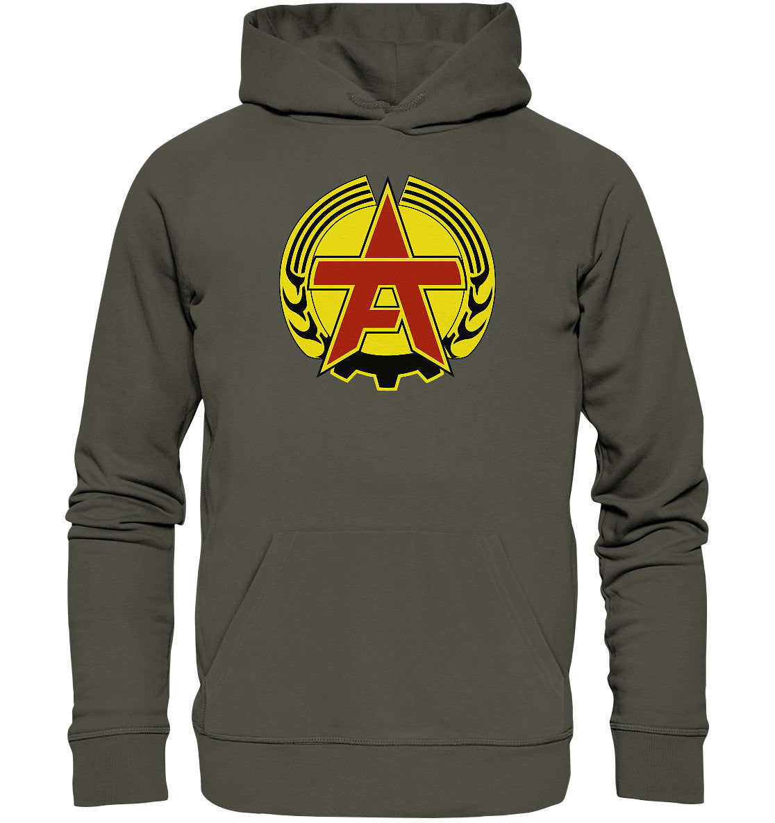 DDR Ostalgie Kapuze / Organic Hoodie Unisex • ARBEITERFESTSPIELE - FARBIG