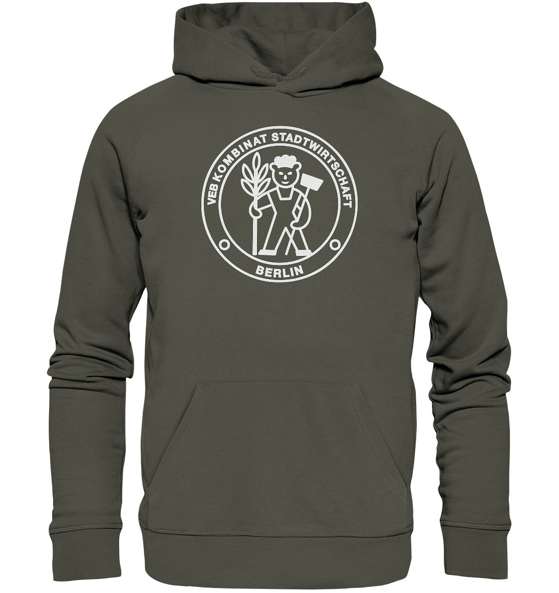 DDR Ostalgie Kapuze / Organic Hoodie Unisex • VEB STADTWIRTSCHAFT BERLIN