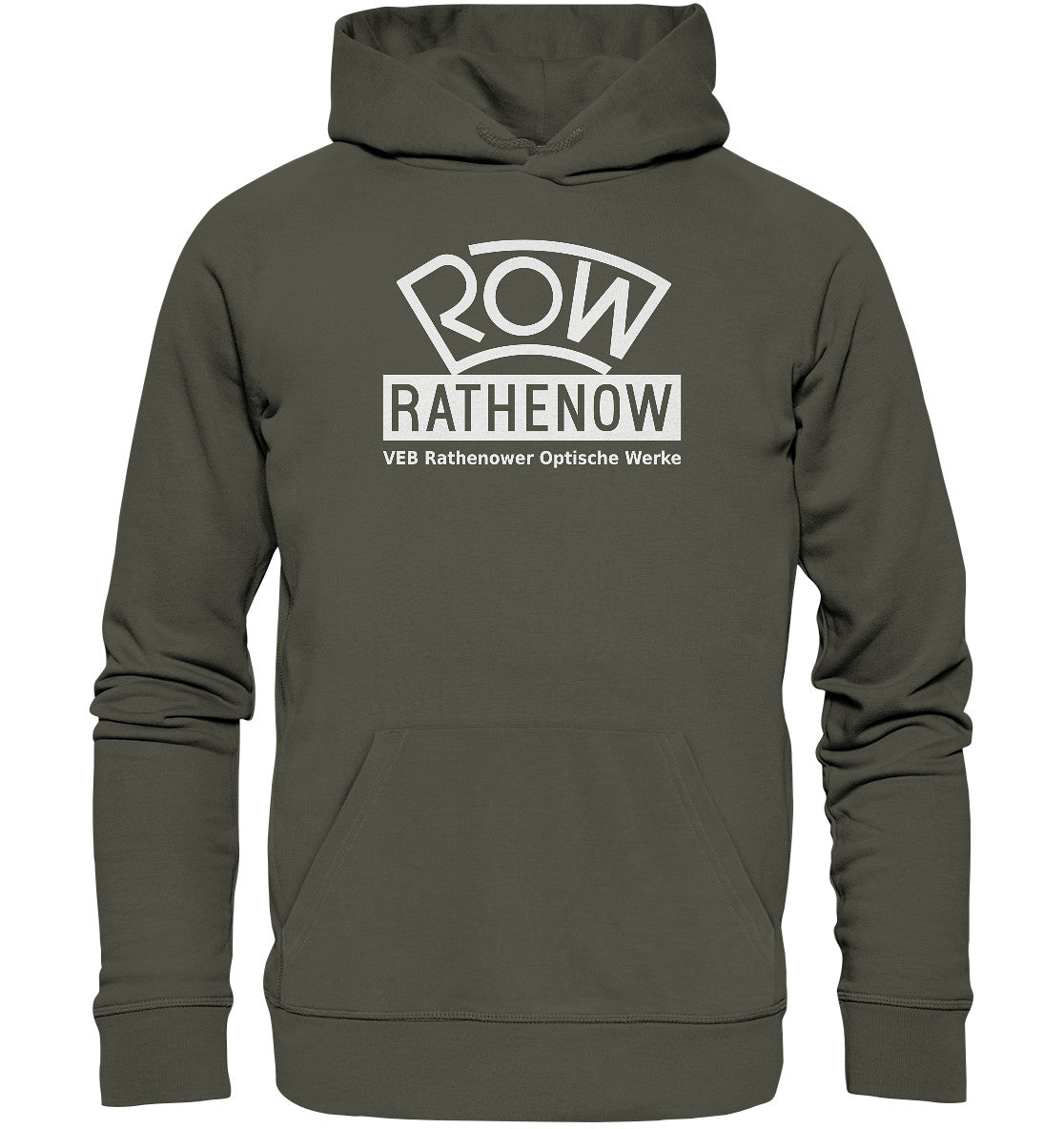 DDR Ostalgie Kapuze / Organic Hoodie Unisex • ROW RATHENOW
