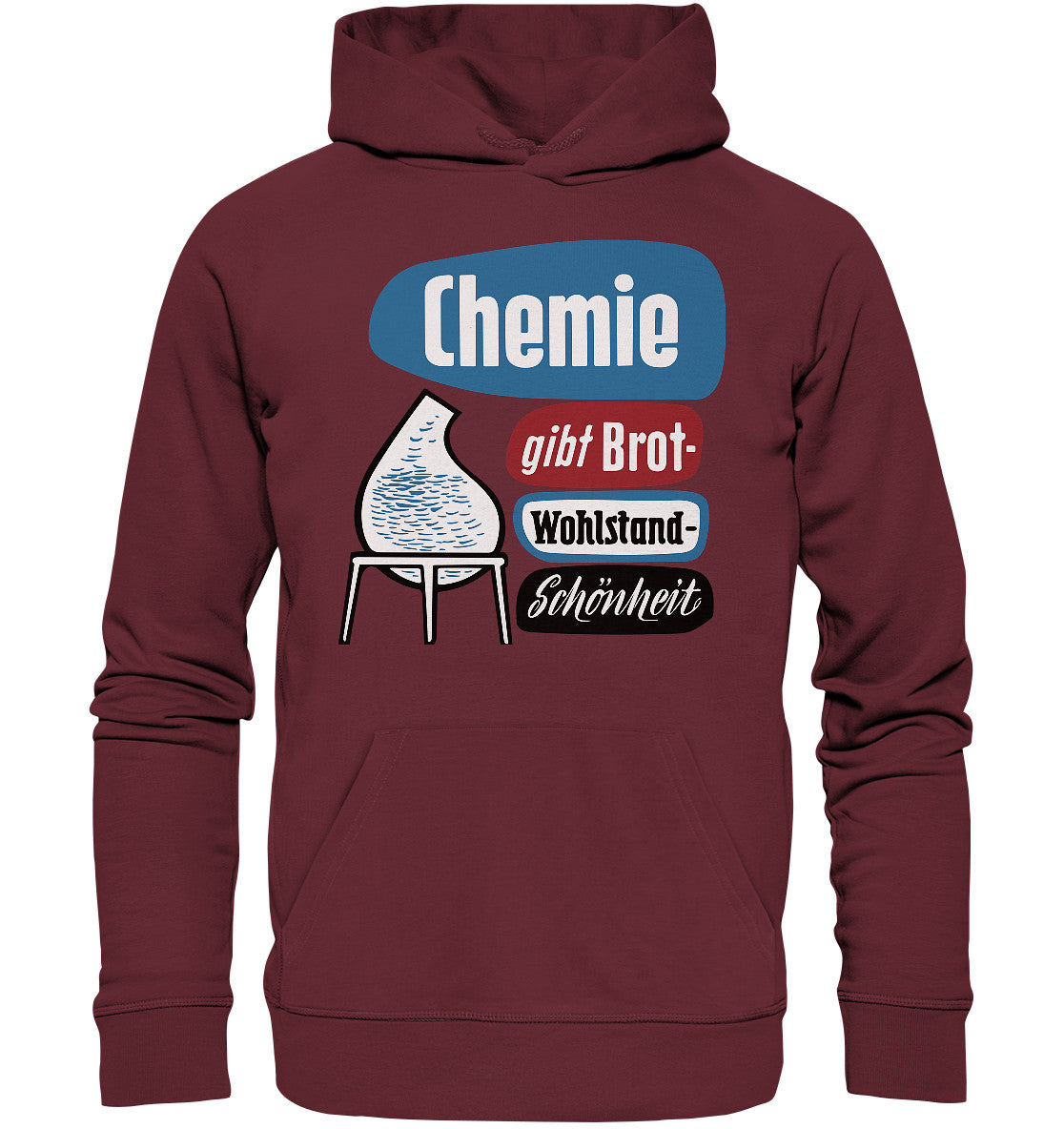 DDR Ostalgie Kapuze / Organic Hoodie Unisex • CHEMIE GIBT BROT - LEUNA-WERKE