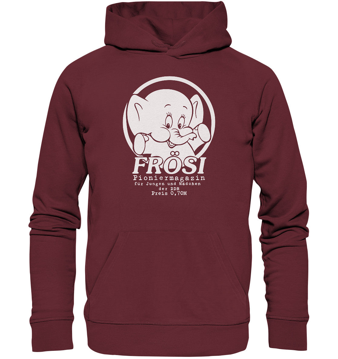 DDR Ostalgie Kapuze / Organic Hoodie Unisex • FRÖSI PIONIERMAGAZIN