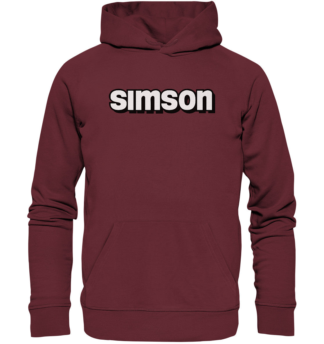 DDR Ostalgie Kapuze / Organic Hoodie Unisex • SIMSON - SCHRIFTZUG