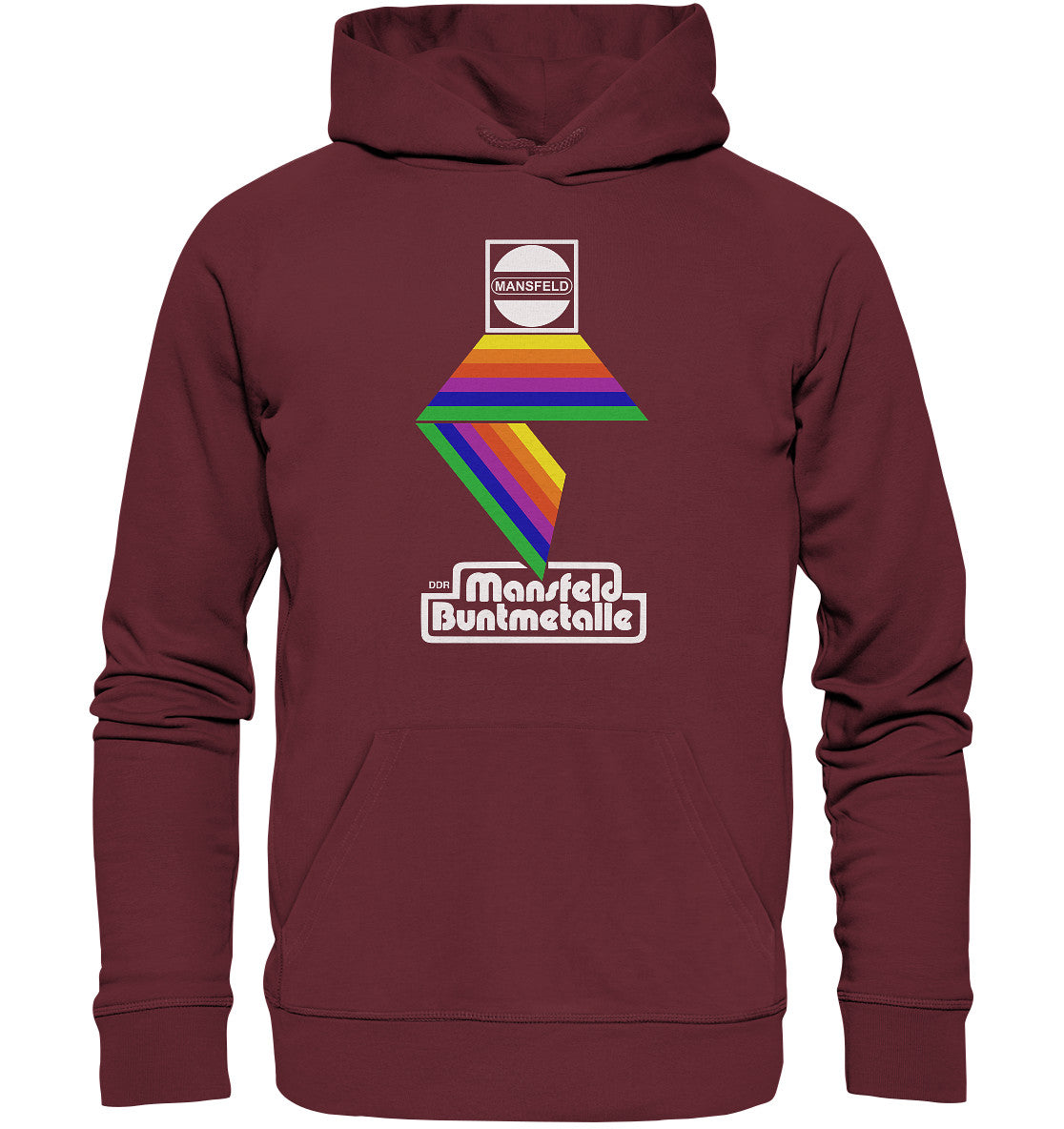DDR Ostalgie Kapuze / Organic Hoodie Unisex • DDR MANSFELD BUNTMETALLE