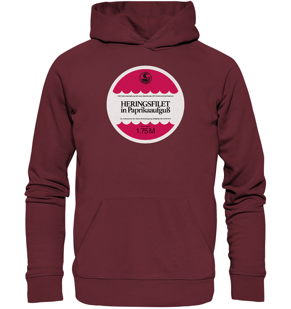 DDR Ostalgie Kapuze / Organic Hoodie Unisex • FISCHKOMBINAT ROSTOCK - HERINGSFILET