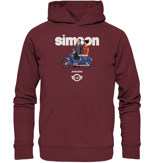 DDR Ostalgie Kapuze / Organic Hoodie Unisex • SIMSON SCHWALBE - ORIGINAL WERBUNG 1964