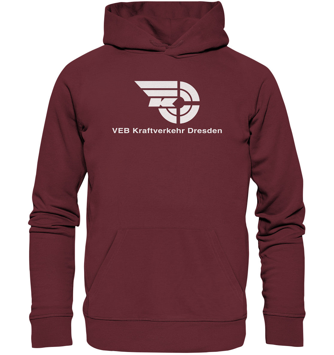 DDR Ostalgie Kapuze / Organic Hoodie Unisex • VEB KRAFTVERKEHR DRESDEN