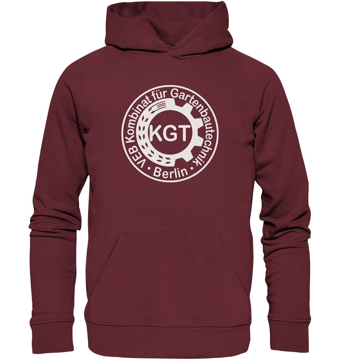 DDR Ostalgie Kapuze / Organic Hoodie Unisex • KGT - VEB KOMBINAT FÜR GARTENBAUTECHNIK BERLIN