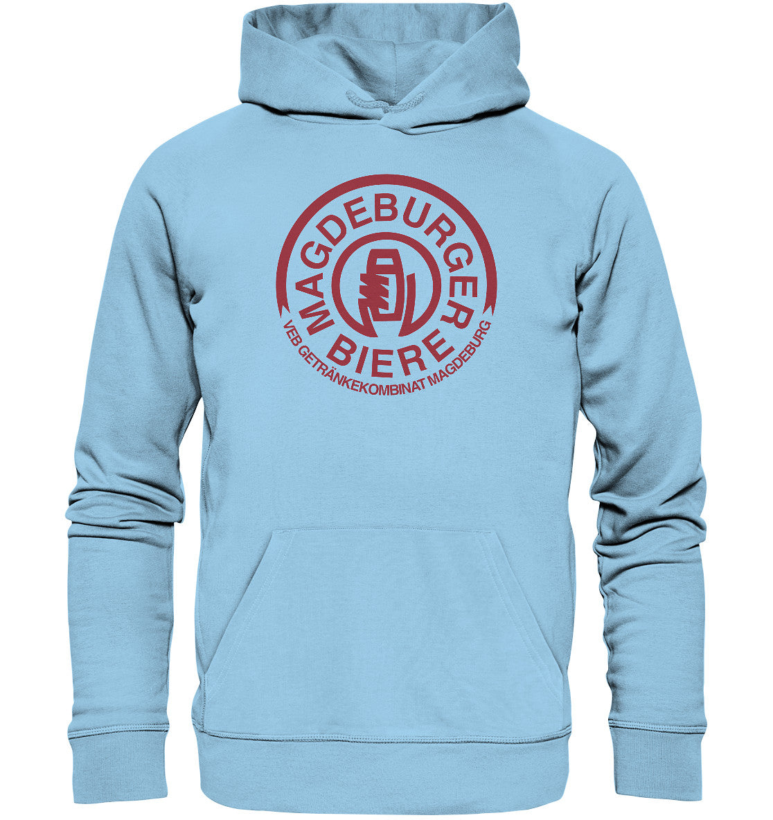 DDR Ostalgie Kapuze / Organic Hoodie Unisex • VEB GETRÄNKEKOMBINAT MAGEDEBURG - BIERE