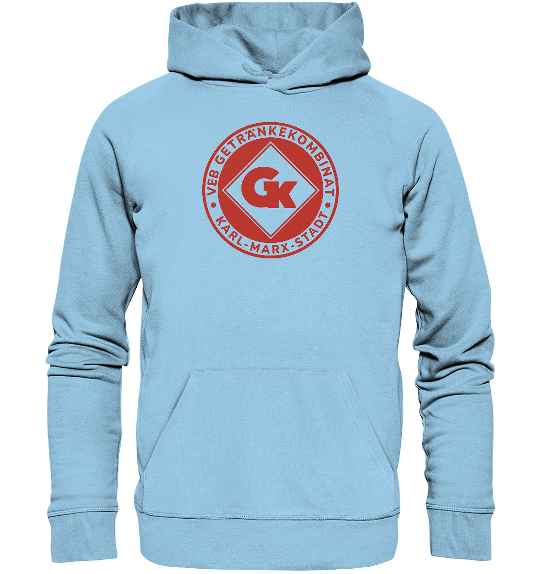 DDR Ostalgie Kapuze / Organic Hoodie Unisex • VEB GETRÄNKEKOMBINAT KARL-MARX-STADT