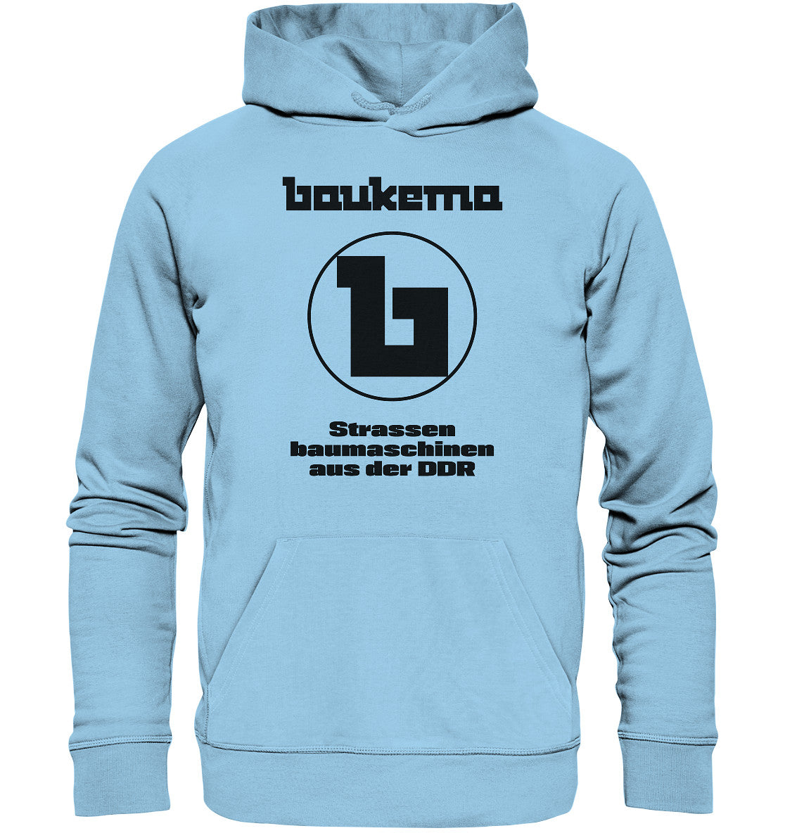 DDR Ostalgie Kapuze / Hoodie Unisex • BAUKEMA STRASSENBAUMASCHINEN - hell