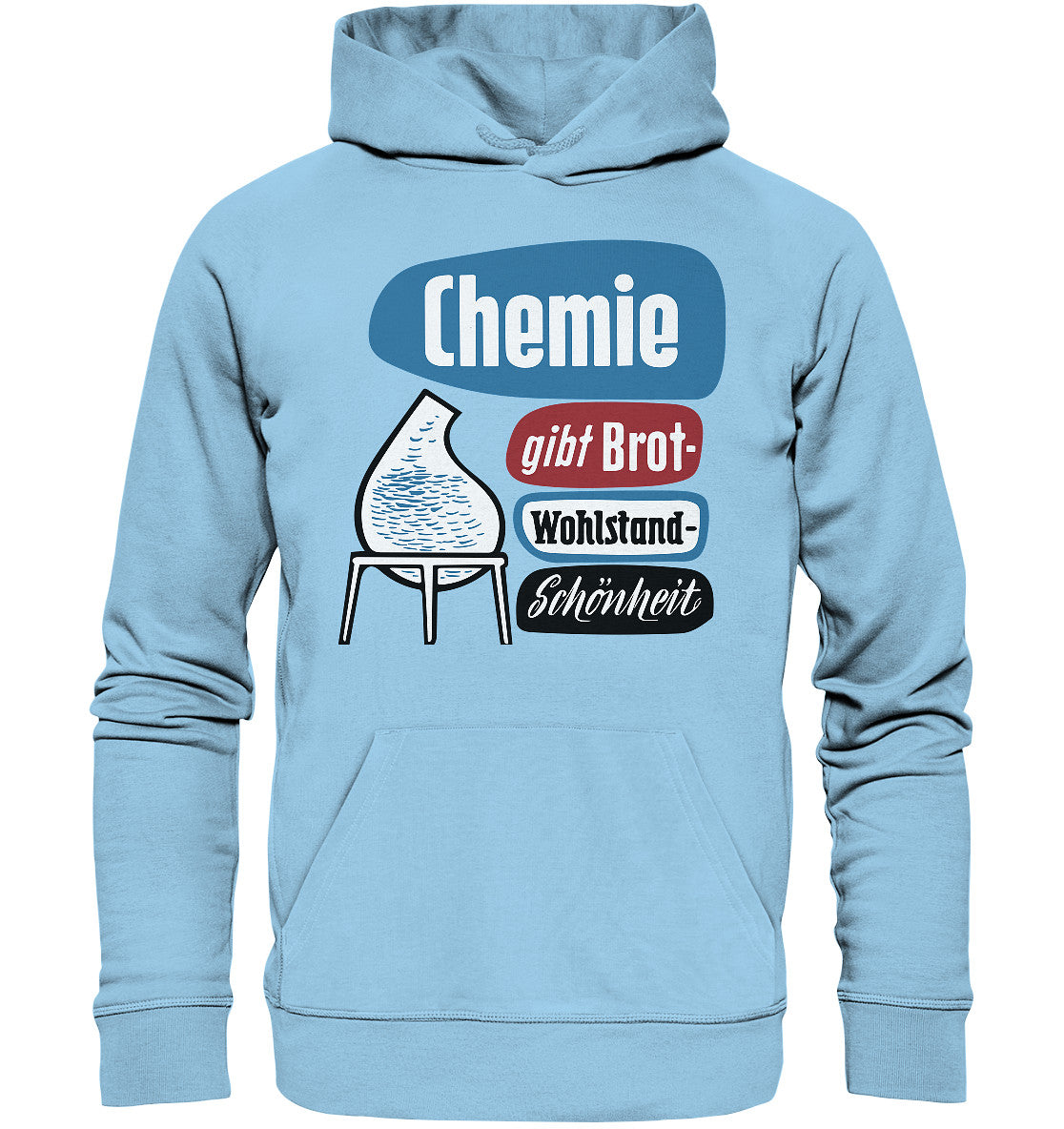 DDR Ostalgie Kapuze / Organic Hoodie Unisex • CHEMIE GIBT BROT - LEUNA-WERKE