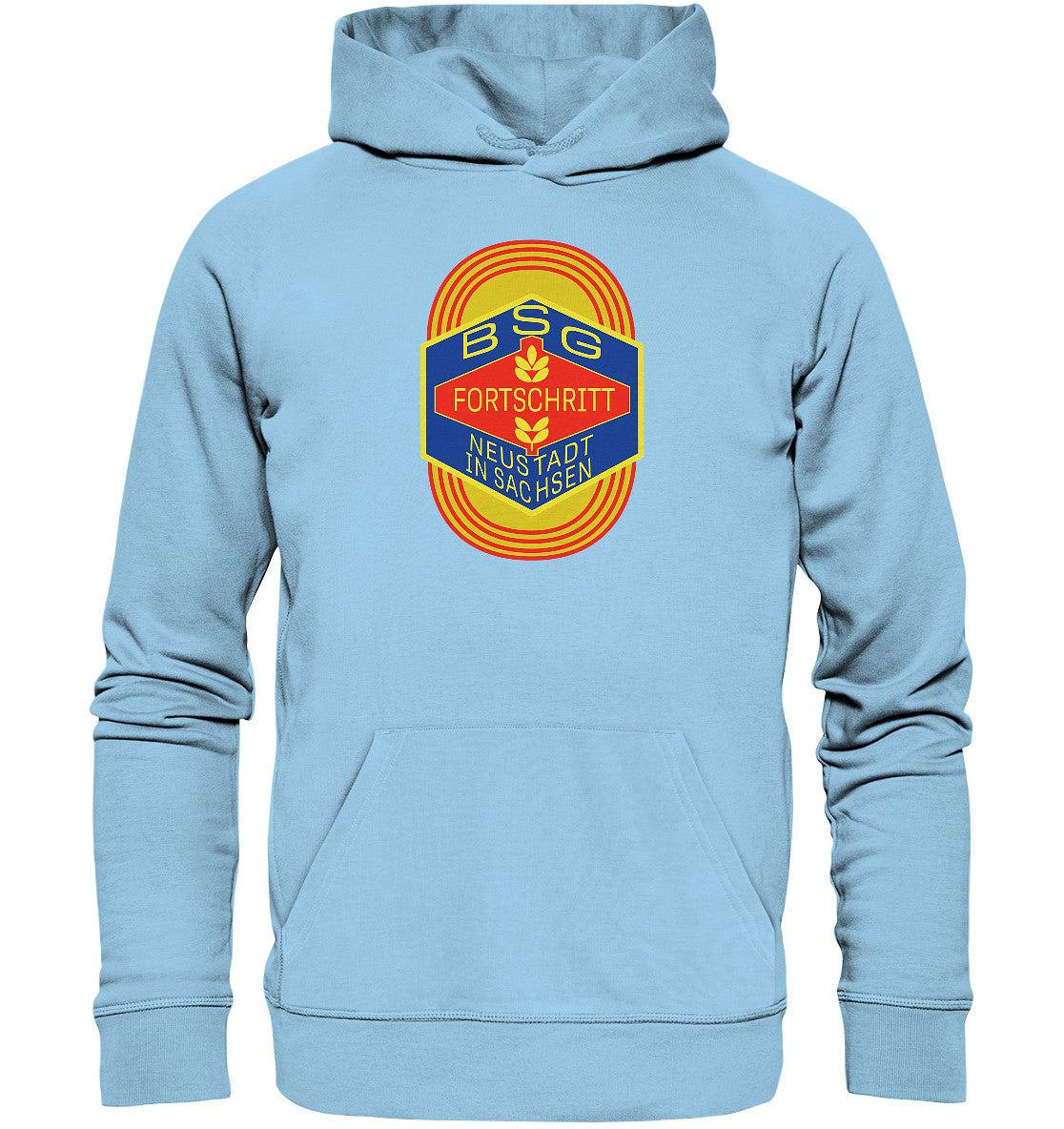 DDR Ostalgie Kapuze / Organic Hoodie Unisex • BSG FORTSCHRITT NEUSTADT SACHSEN