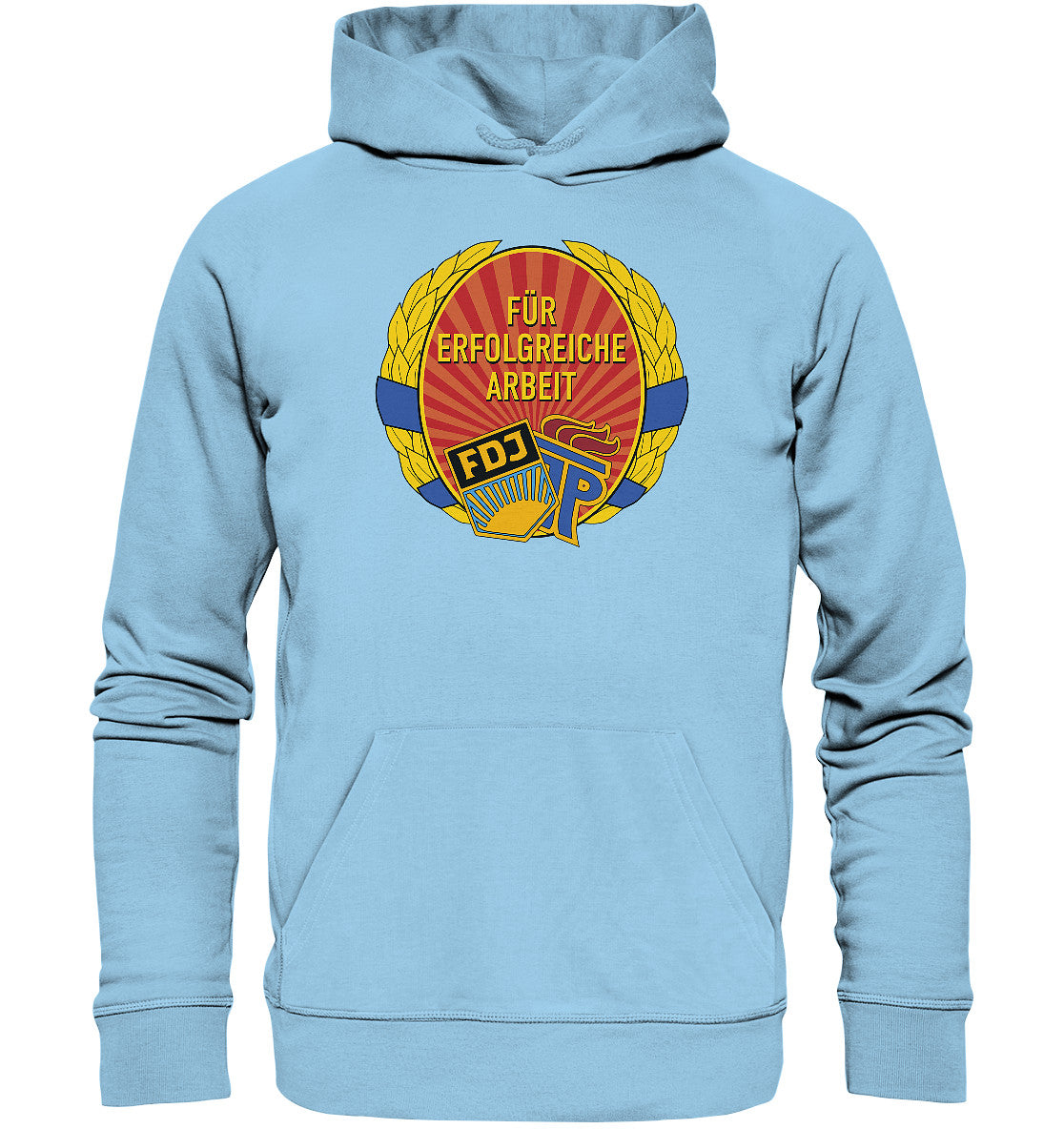 DDR Ostalgie Kapuze / Organic Hoodie Unisex • ABZEICHEN - FÜR ERFOLGREICHE ARBEIT