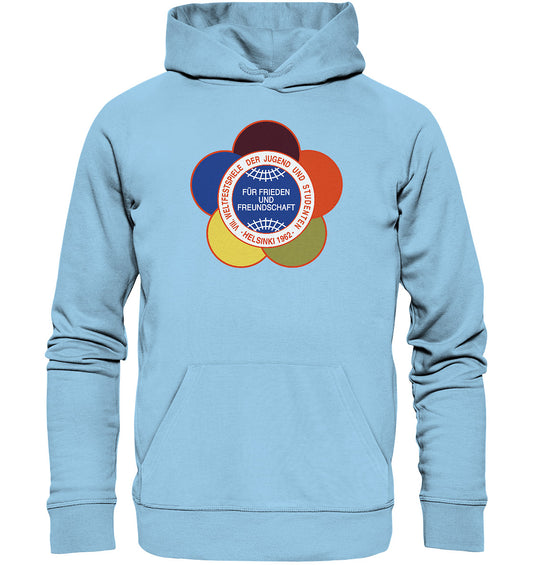 DDR Ostalgie Kapuze / Organic Hoodie Unisex • WELTFESTSPIELE DER JUGEND - HELSINKI 1962
