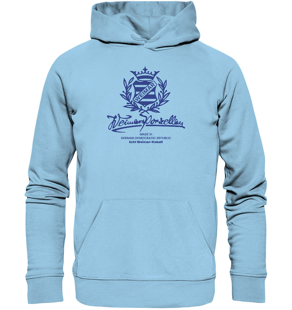 DDR Ostalgie Kapuze / Organic Hoodie Unisex • WEIMAR-PORZELLAN BLANKENHAIN