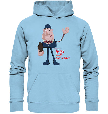 DDR Ostalgie Kapuze / Organic Hoodie Unisex • ARBEITSSCHUTZ THEO - SICHER IST SICHER