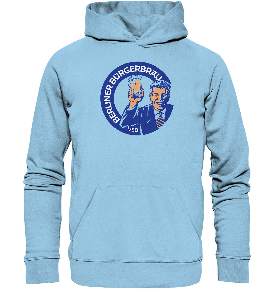 DDR Ostalgie Kapuze / Organic Hoodie Unisex • VEB BERLINER BÜRGERBRÄU