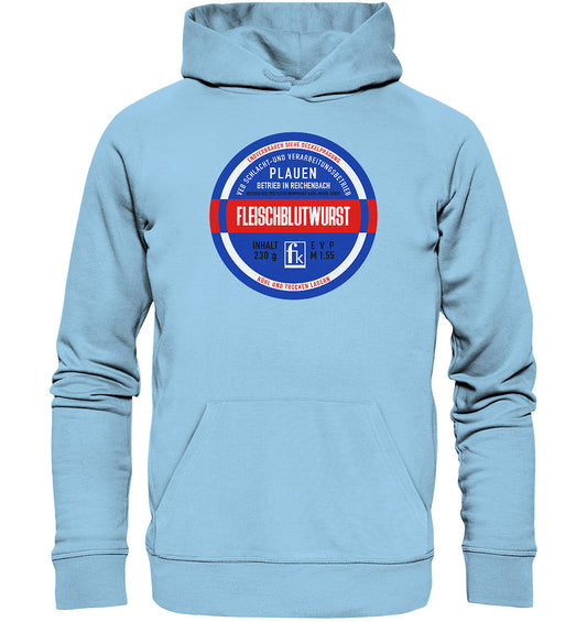 DDR Ostalgie Kapuze / Organic Hoodie Unisex • FLEISCHBLUTWURST KONSERVE - PLAUEN