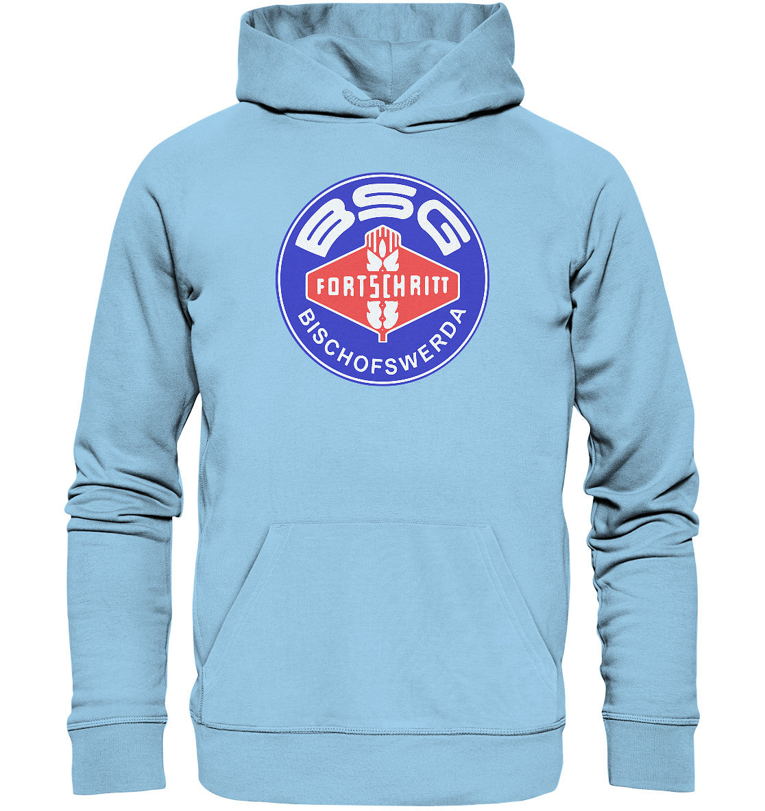DDR Ostalgie Kapuze / Organic Hoodie Unisex • BSG FORTSCHRITT BISCHOFSWERDA