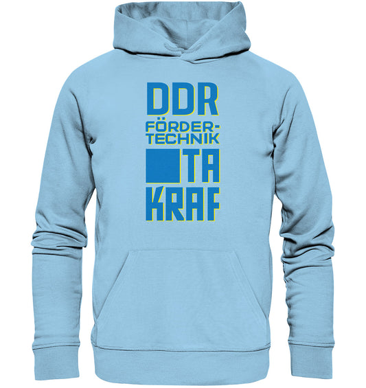 DDR Ostalgie Kapuze / Organic Hoodie Unisex • DDR FÖRDERTECHNIK TAKRAF