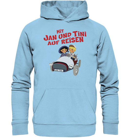DDR Ostalgie Kapuze / Organic Hoodie Unisex • MIT JAN UND TINI AUF REISEN