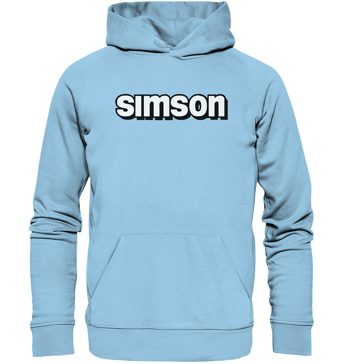 DDR Ostalgie Kapuze / Organic Hoodie Unisex • SIMSON - SCHRIFTZUG