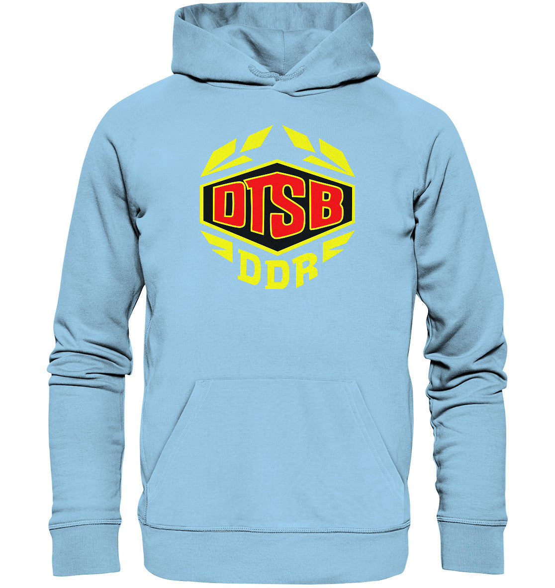 DDR Ostalgie Kapuze / Organic Hoodie Unisex • DDR TURN & SPORTBUND