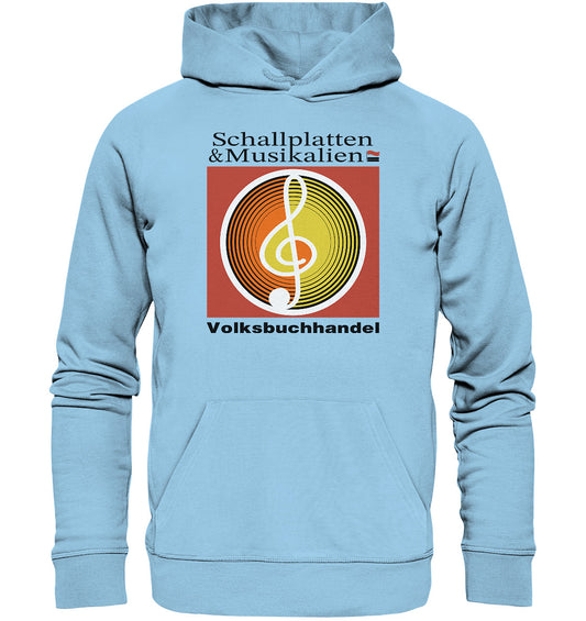 DDR Ostalgie Kapuze / Organic Hoodie Unisex • SCHALLPLATTEN VOLKSBUCHHANDEL