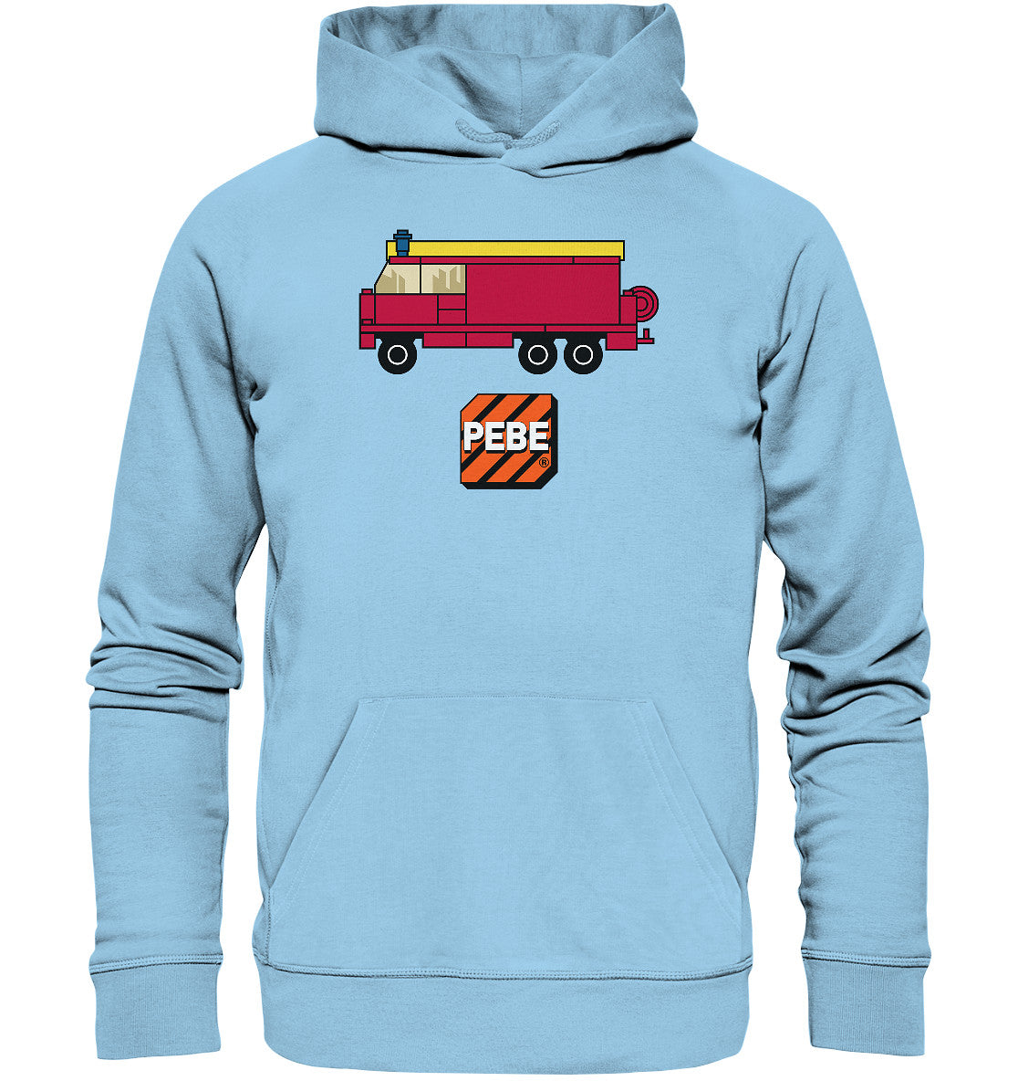 DDR Ostalgie Kapuze / Organic Hoodie Unisex • PEBE BAUSTEINE