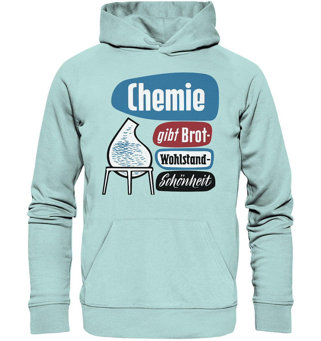 DDR Ostalgie Kapuze / Organic Hoodie Unisex • CHEMIE GIBT BROT - LEUNA-WERKE
