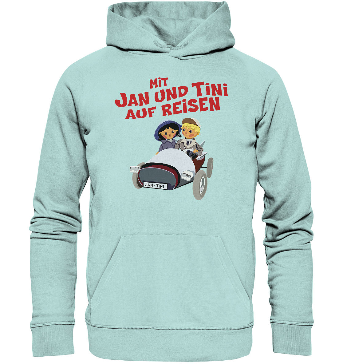 DDR Ostalgie Kapuze / Organic Hoodie Unisex • MIT JAN UND TINI AUF REISEN