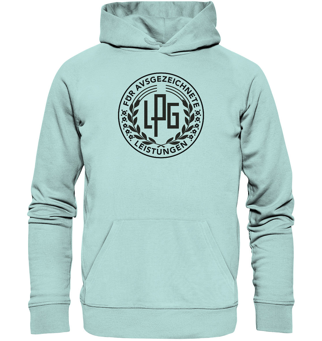 DDR Ostalgie Kapuze / Organic Hoodie Unisex • LPG - ORDEN FÜR AUSGEZEICHNETE LEISTUNGEN - hell