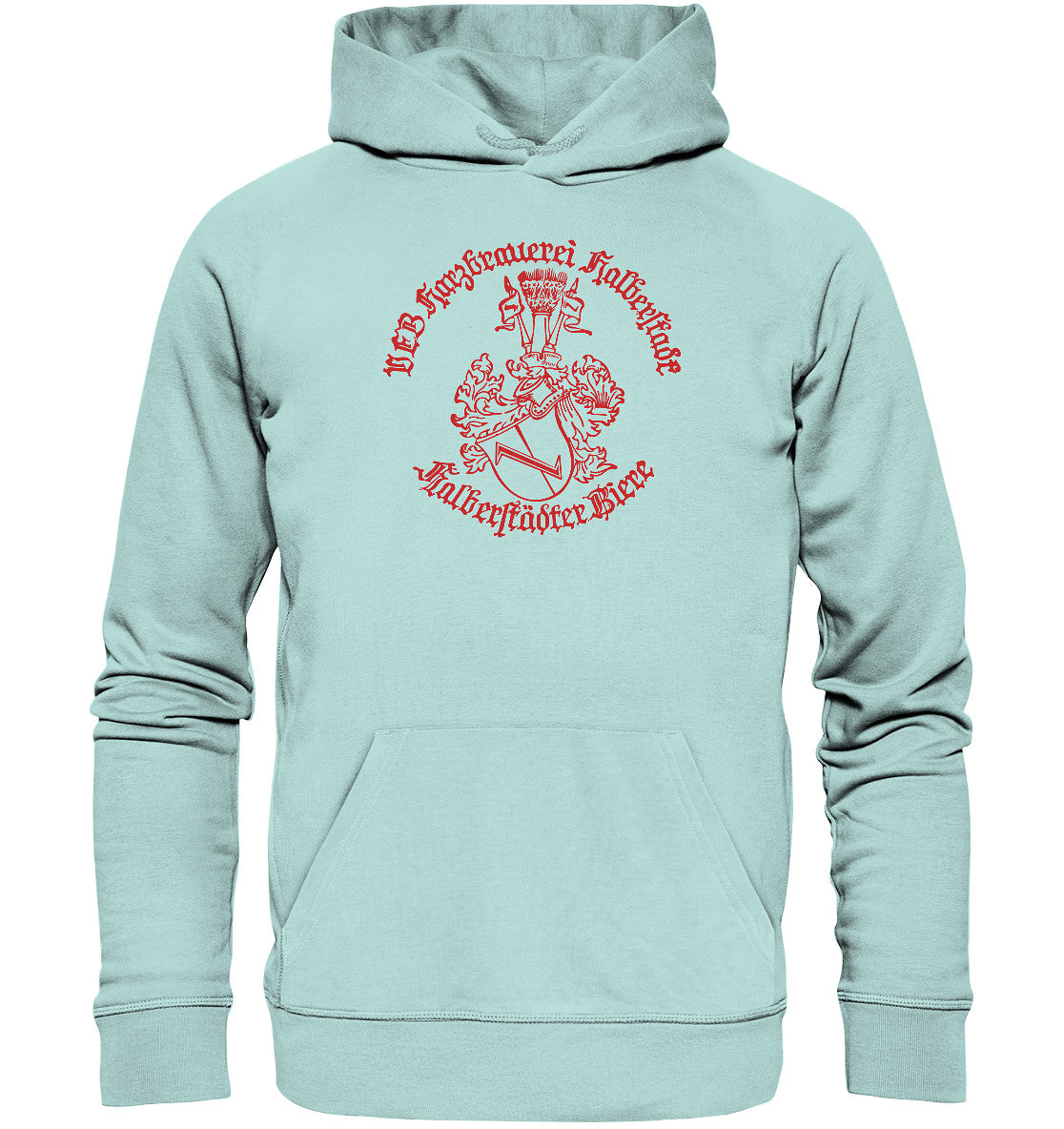 DDR Ostalgie Kapuze / Organic Hoodie Unisex • HALBERSTÄDTER BIERE