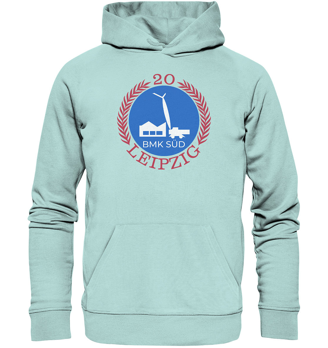 DDR Ostalgie Kapuze / Organic Hoodie Unisex • BAU- UND MONTAGEKOMBINAT LEIPZIG