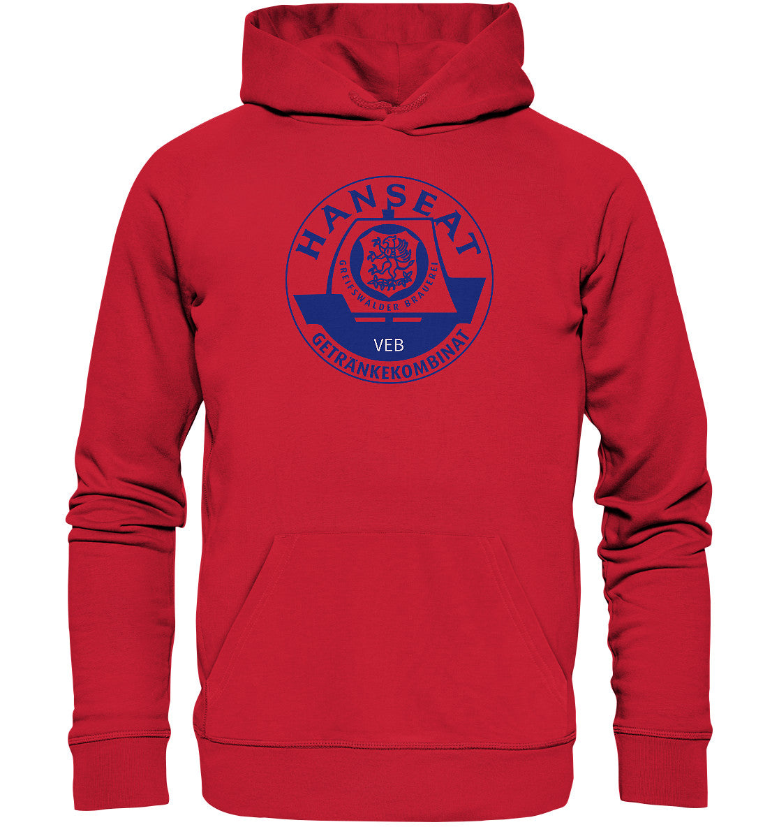 DDR Ostalgie Kapuze / Organic Hoodie Unisex • HANSEAT GREIFSWALDER BRAUEREI VEB
