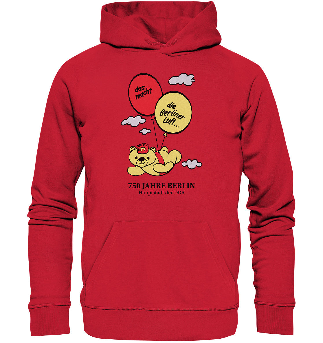 DDR Ostalgie Kapuze / Organic Hoodie Unisex • 750 JAHRE BERLIN