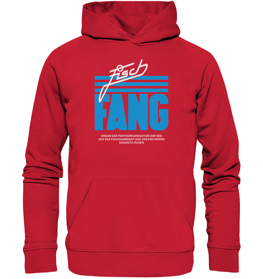 DDR Ostalgie Kapuze / Organic Hoodie Unisex • FISCHFANG SASSNITZ