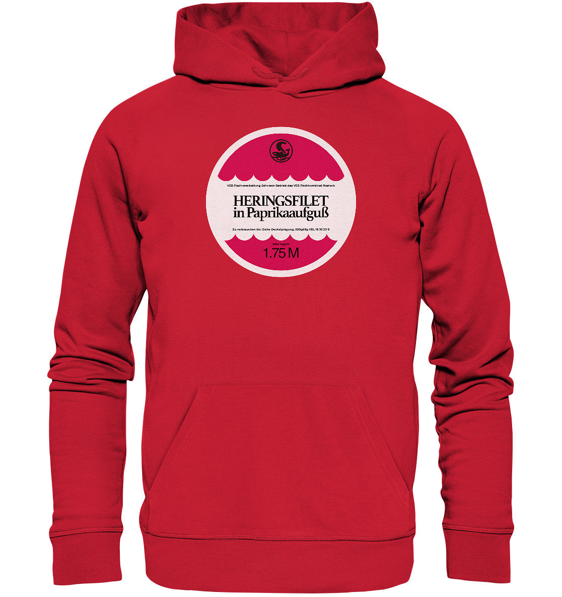 DDR Ostalgie Kapuze / Organic Hoodie Unisex • FISCHKOMBINAT ROSTOCK - HERINGSFILET