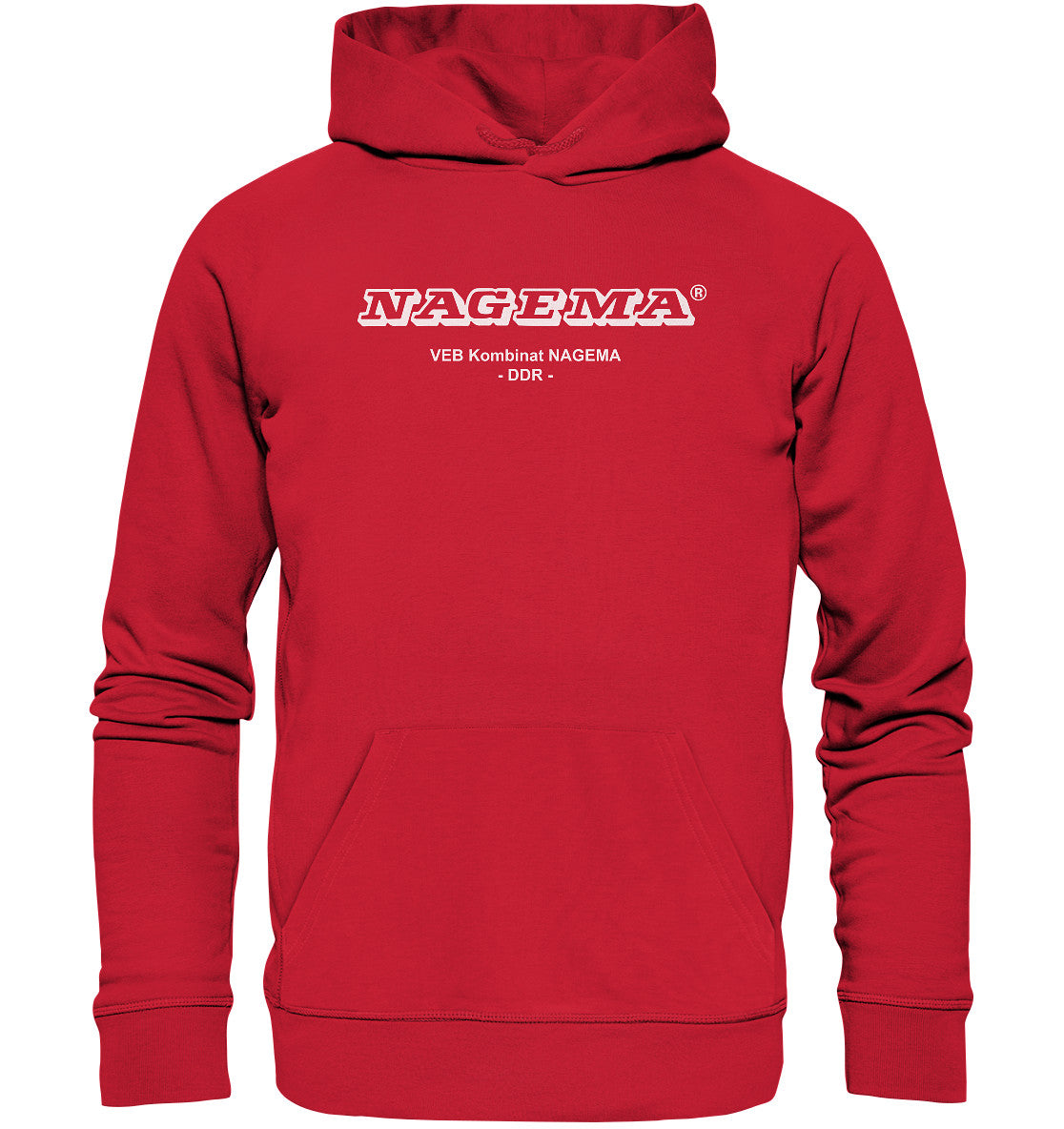 DDR Ostalgie Kapuze / Organic Hoodie Unisex • VEB KOMBINAT NAGEMA