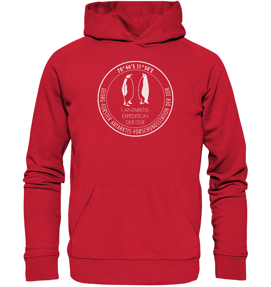 DDR Ostalgie Kapuze / Organic Hoodie Unisex • ANTARKTIS-FORSCHUNGSSTATION DER DDR
