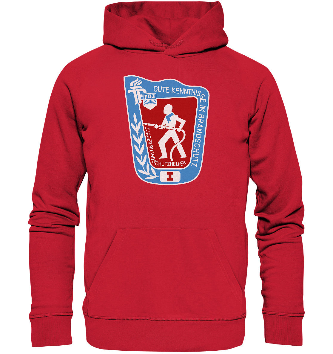 DDR Ostalgie Kapuze / Organic Hoodie Unisex • JUNGER BRANDSCHUTZHELFER