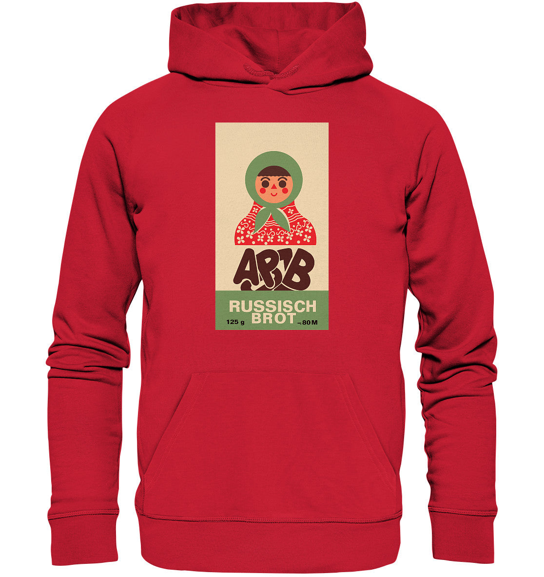 DDR Ostalgie Kapuze / Organic Hoodie Unisex • RUSSISCH BROT