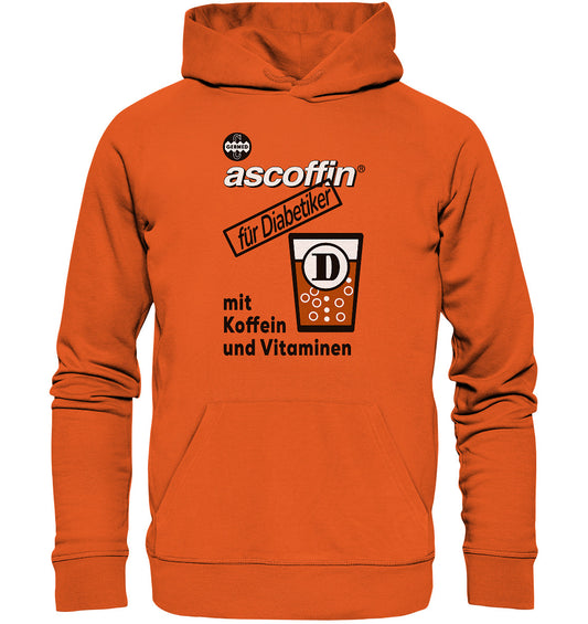 DDR Ostalgie Kapuze / Organic Hoodie Unisex • GERMED ASCOFFIN DIABETIKER