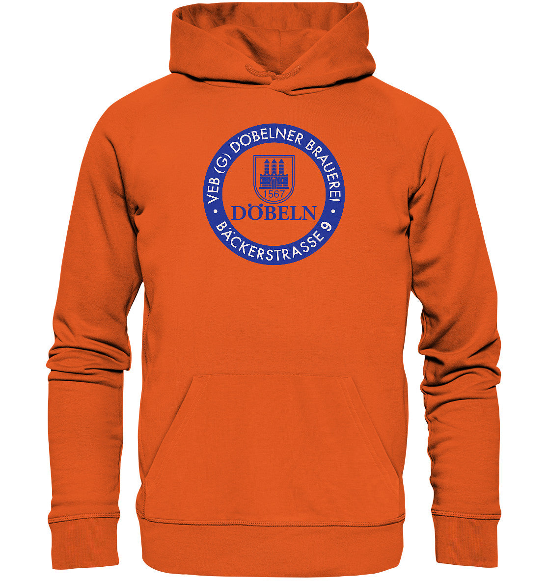 DDR Ostalgie Kapuze / Organic Hoodie Unisex • VEB DÖBELNER BRAUEREI