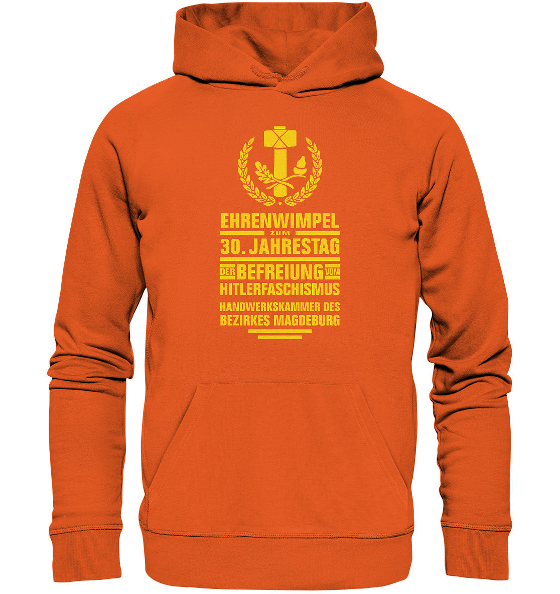 DDR Ostalgie Kapuze / Organic Hoodie Unisex • EHRENWIMPEL HANDWERKSKAMMER MAGDEBURG