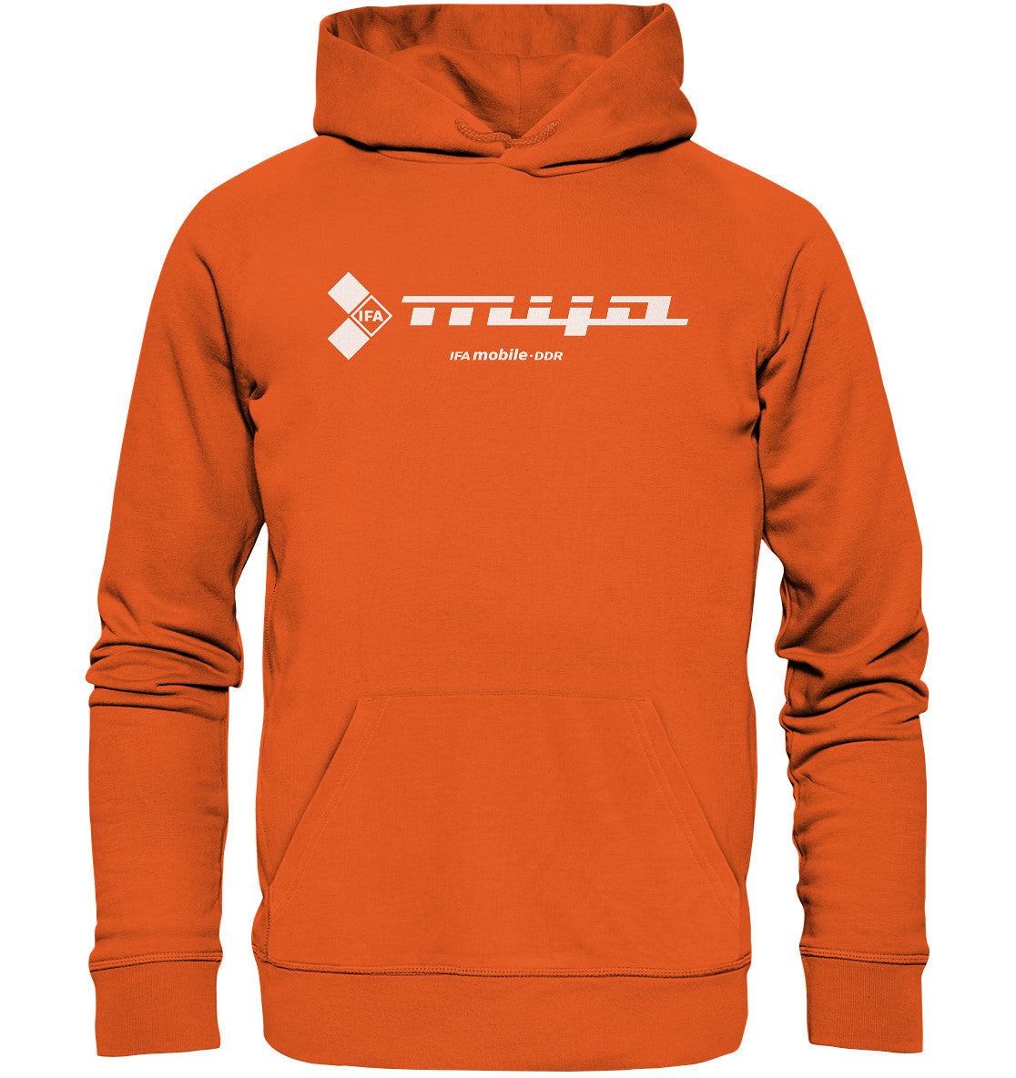 DDR Ostalgie Kapuze / Organic Hoodie Unisex • MIFA DDR - LOGO