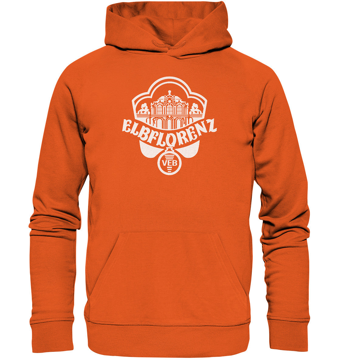 DDR Ostalgie Kapuze / Organic Hoodie Unisex • VEB ELBFLORENZ DRESDEN