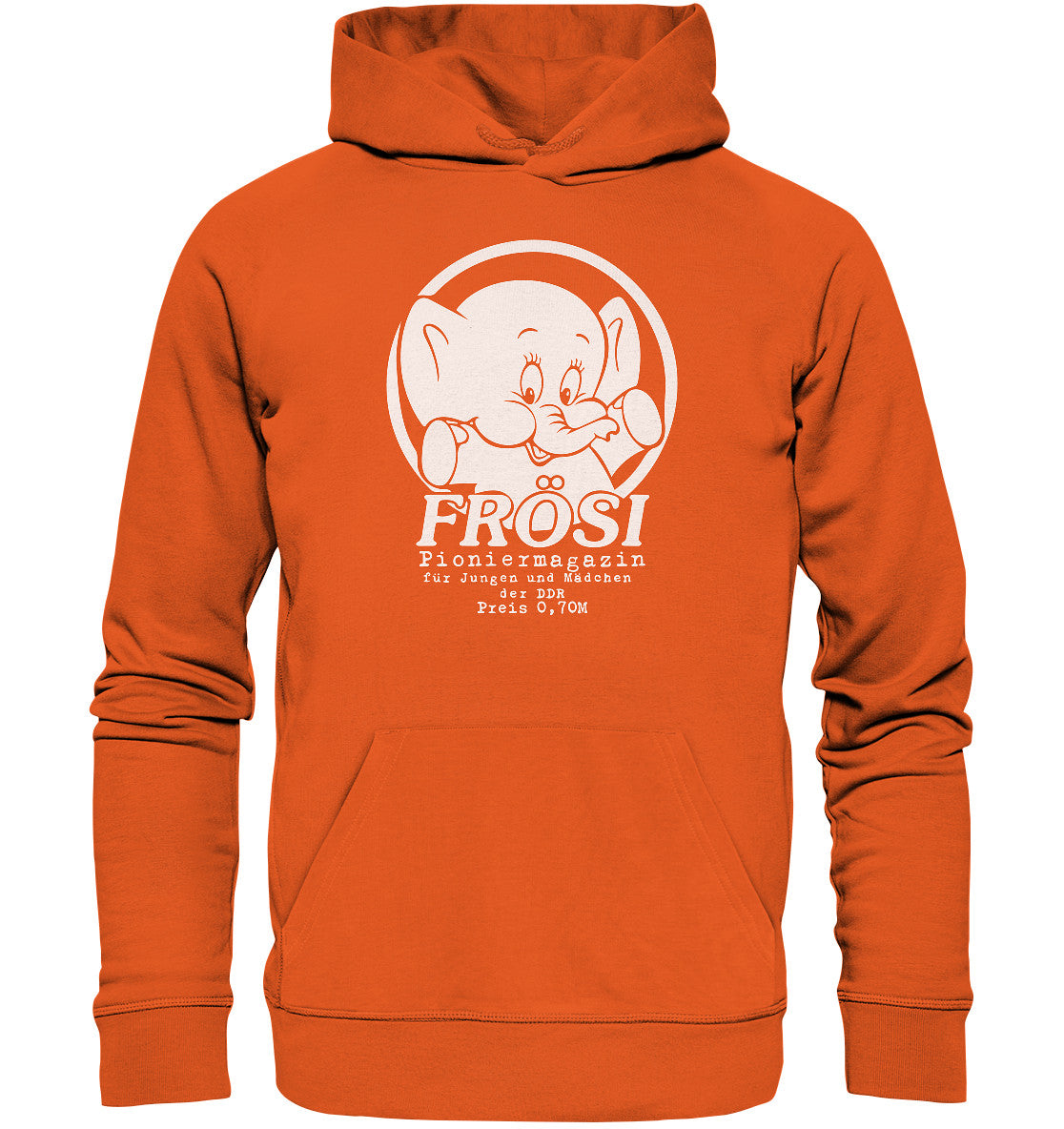 DDR Ostalgie Kapuze / Organic Hoodie Unisex • FRÖSI PIONIERMAGAZIN