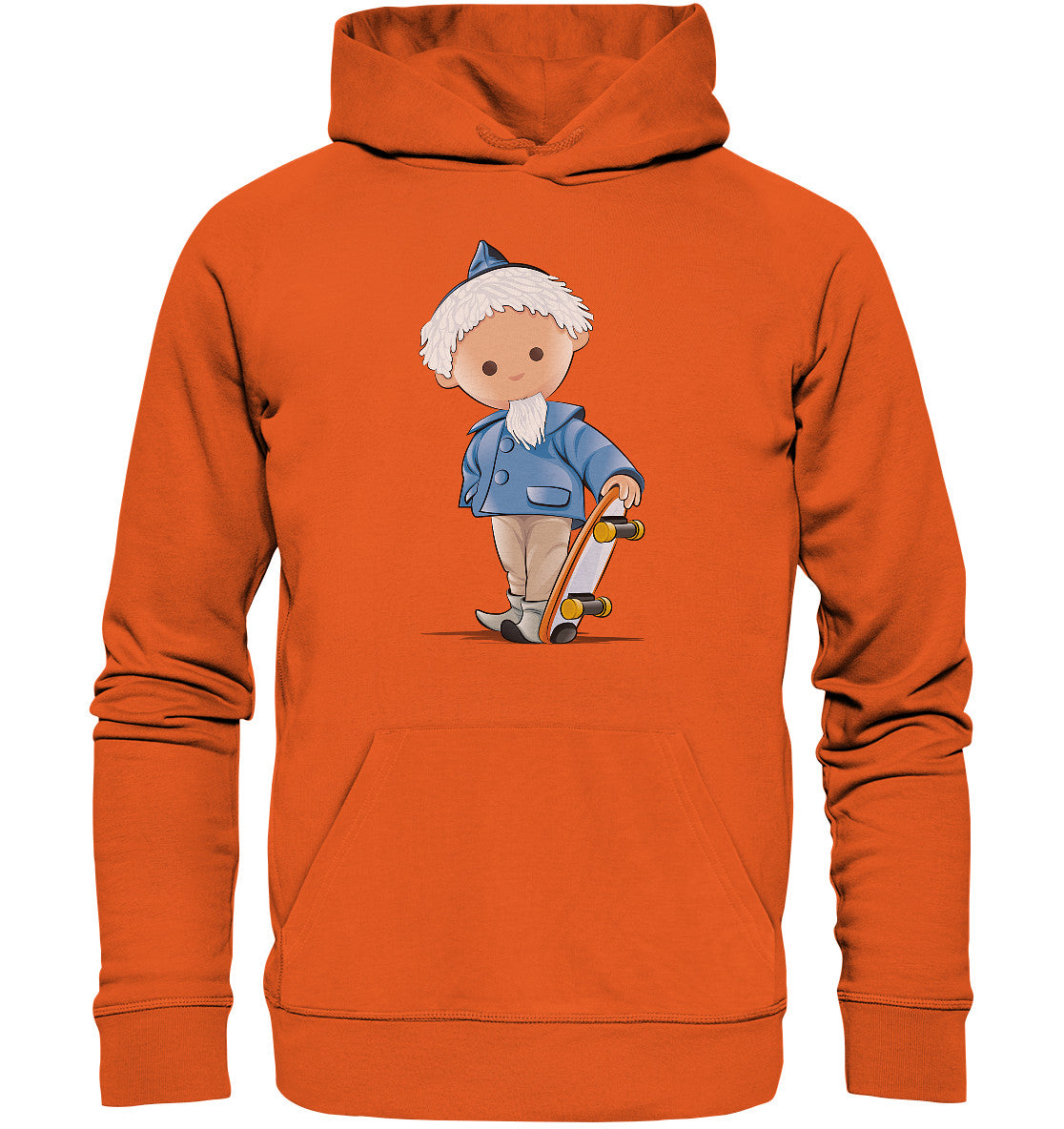 DDR Ostalgie Kapuze / Organic Hoodie Unisex • UNSER SANDMÄNNCHEN - ROLLBRETT-SKATER