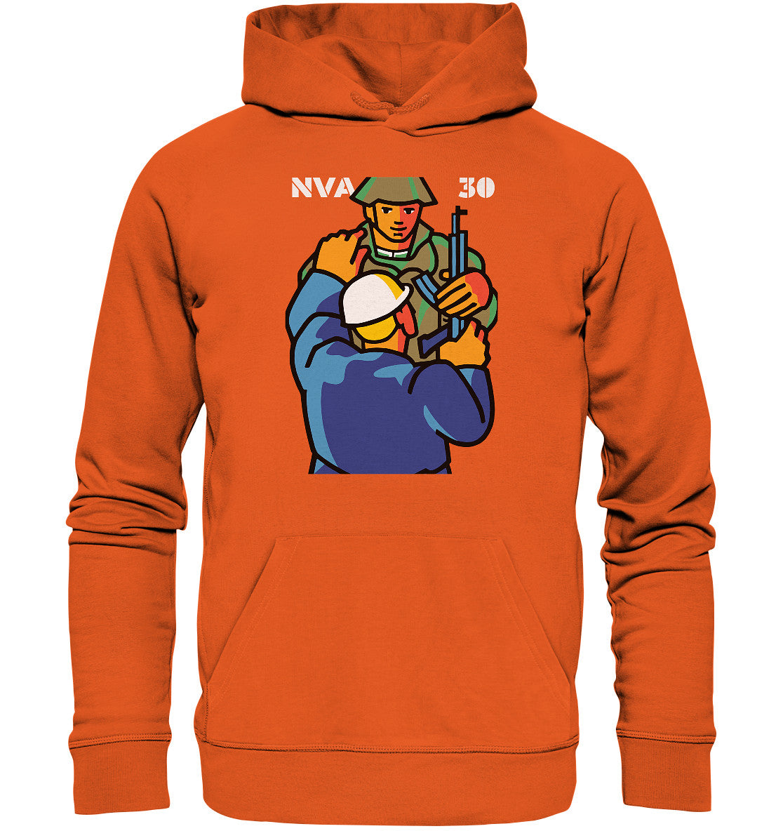 DDR Ostalgie Kapuze / Organic Hoodie Unisex • 30 JAHRE NVA